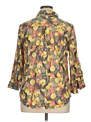 Intro 3/4 Sleeve Button-Down Shirt (view 2)