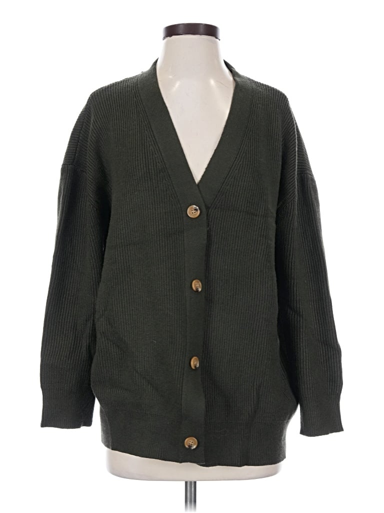 Pre-owned Lillusory Cardigan Sweater In Green