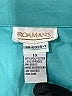 Roaman's Solid Teal 3/4 Sleeve Blouse Size 22 (1X) - photo 4