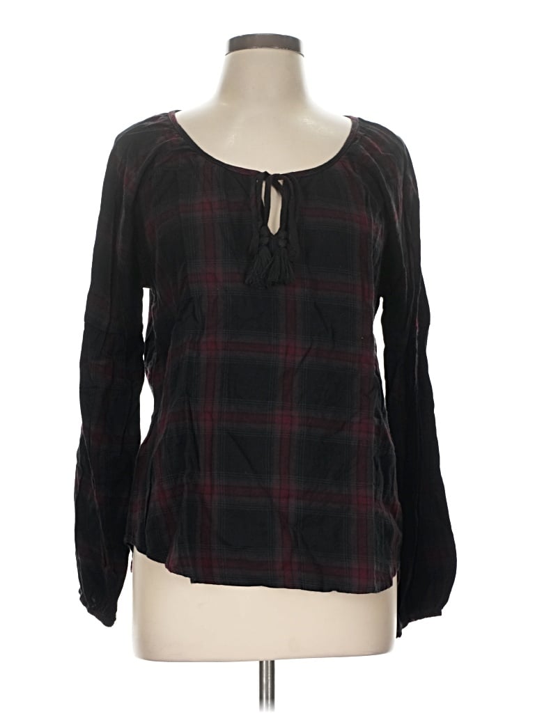 Pre-owned Lovestitch Long Sleeve Blouse In Black