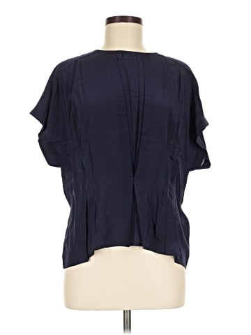 Reiss Short Sleeve Silk Top (view 1)