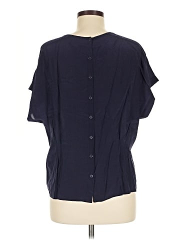 Reiss Short Sleeve Silk Top (view 2)