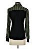 Tiny Animal Print Green Long Sleeve Blouse Size XS - photo 2