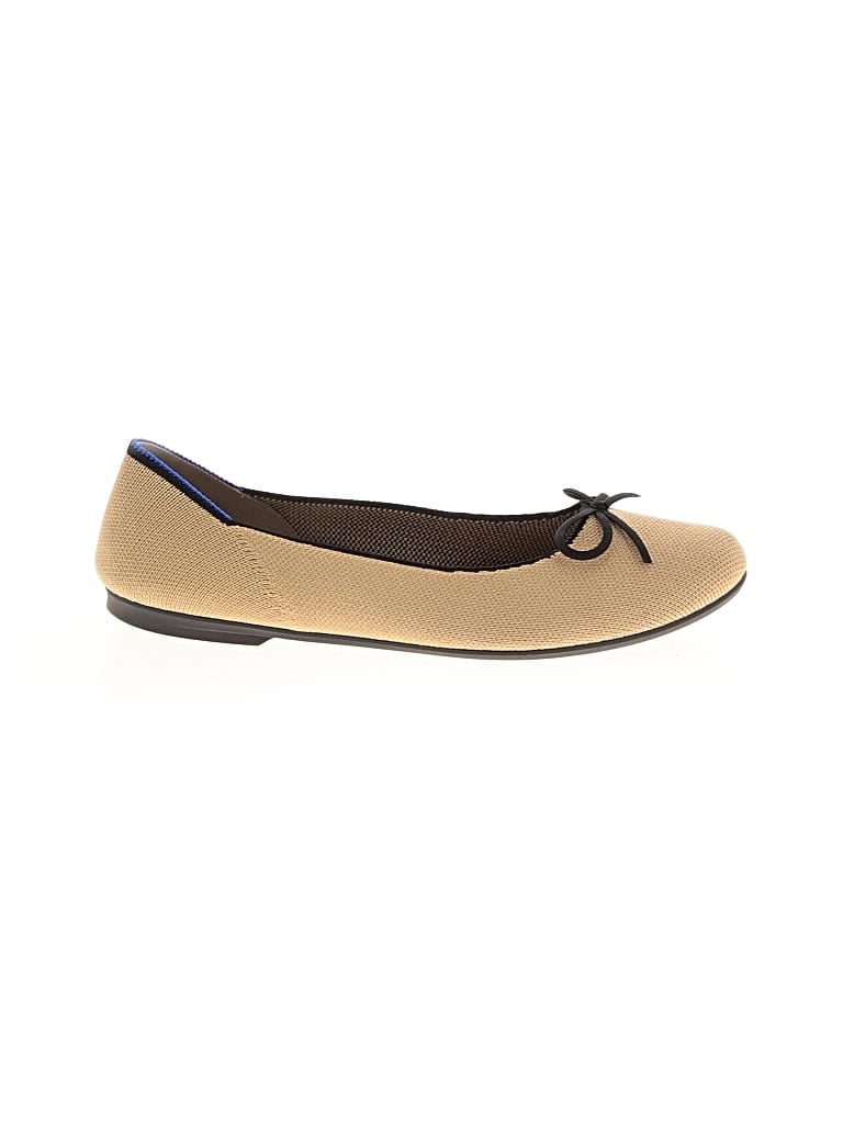 Pre-owned Rothys Flats In Tan