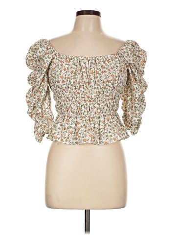 Pinky 3/4 Sleeve Blouse (view 1)