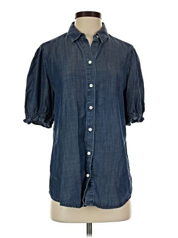 Chico's 3/4 Sleeve Button-Down Shirt (view 1)