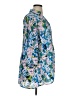 Sunny Leigh 100% Polyester Floral Blue 3/4 Sleeve Blouse Size 1X - photo 4