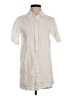 STAUD 100% Linen Ivory Short Sleeve Button-Down Shirt Size XS - photo 1