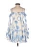 LoveShackFancy Tie-dye Floral White Blue Cocktail Dress Size XS - photo 2