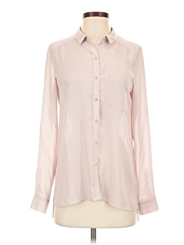 Trouve Long Sleeve Button-Down Shirt (view 1)