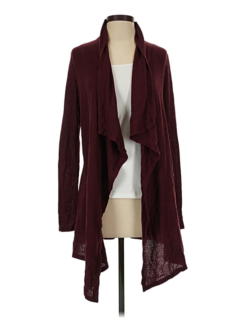 Pre-owned Knox Rose Cardigan Sweater In Burgundy