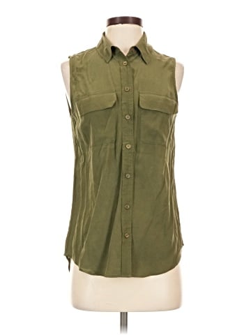 Equipment Sleeveless Button-Down Shirt (view 1)