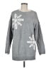 J.Jill Solid Silver Pullover Sweater Size M - photo 1
