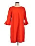 CeCe 100% Polyester Orange Casual Dress Size L - photo 1