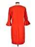 CeCe 100% Polyester Orange Casual Dress Size L - photo 2