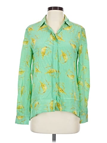 Leifsdottir Long Sleeve Silk Top (view 1)