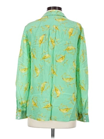 Leifsdottir Long Sleeve Silk Top (view 2)