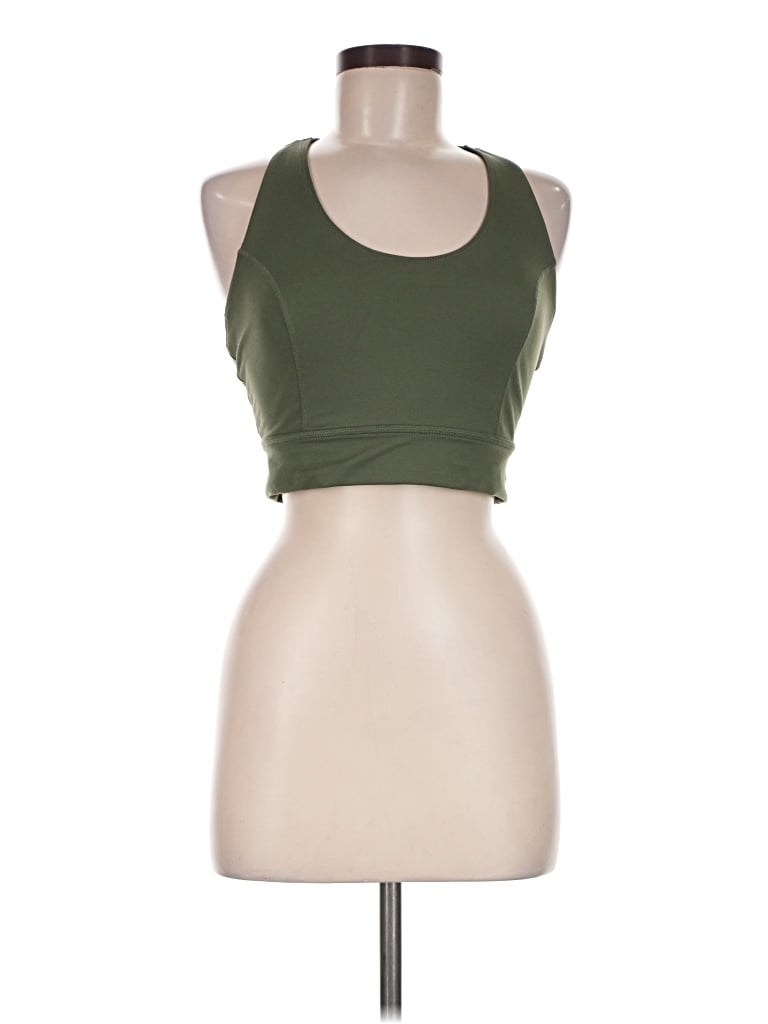 Pre-owned Fp Movement Tank Top Green Halter Neckline Tops