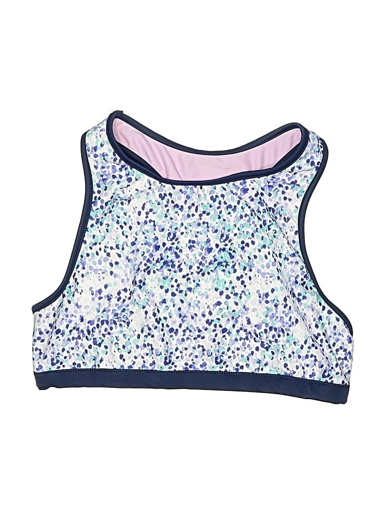 Pre-owned Eddie Bauer Kids' Tank Top Blue Halter Neckline Tops