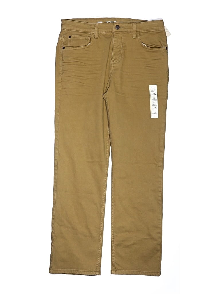 Pre-owned Cat & Jack Kids' Khaki Pant In Tan