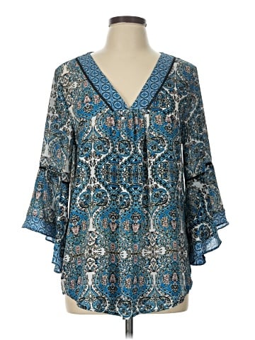 NY Collection 3/4 Sleeve Blouse (view 1)