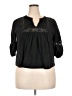 J.Crew Black 3/4 Sleeve Blouse Size XXL - photo 1