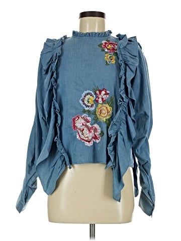 Trafaluc by Zara 3/4 Sleeve Blouse (view 1)