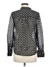 Bailey 44 Polka Dots Gray Long Sleeve Blouse Size M - photo 2