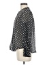Bailey 44 Polka Dots Gray Long Sleeve Blouse Size M - photo 5