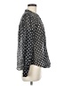 Bailey 44 Polka Dots Gray Long Sleeve Blouse Size M - photo 4