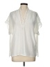 Max Studio 100% Polyester Ivory Short Sleeve T-Shirt Size L - photo 1