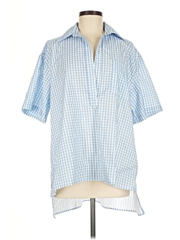 Caroline Constas Short Sleeve Button-Down Shirt (view 1)