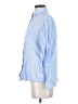 Gap 100% Linen Blue Long Sleeve Button-Down Shirt Size XXS - photo 5