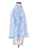 Gap 100% Linen Blue Long Sleeve Button-Down Shirt Size XXS - photo 4
