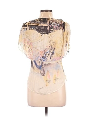 Roberto Cavalli Short Sleeve Silk Top (view 2)