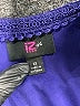 Iz Byer 100% Polyester Paisley Purple Dress Size 12 - photo 3