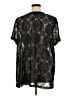 Ellos 100% Polyester Black Short Sleeve Blouse Size 1X - photo 2