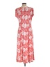 Perceptions Paisley Red Casual Dress Size L - photo 2