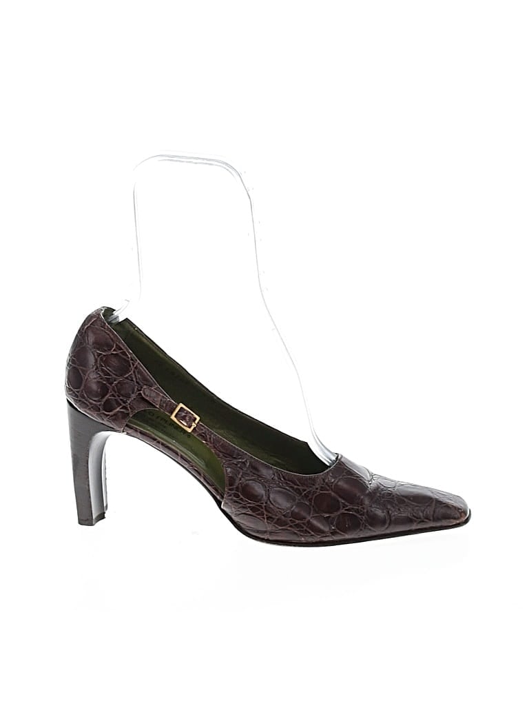 Pre-owned Donald J Pliner Heels In Burgundy