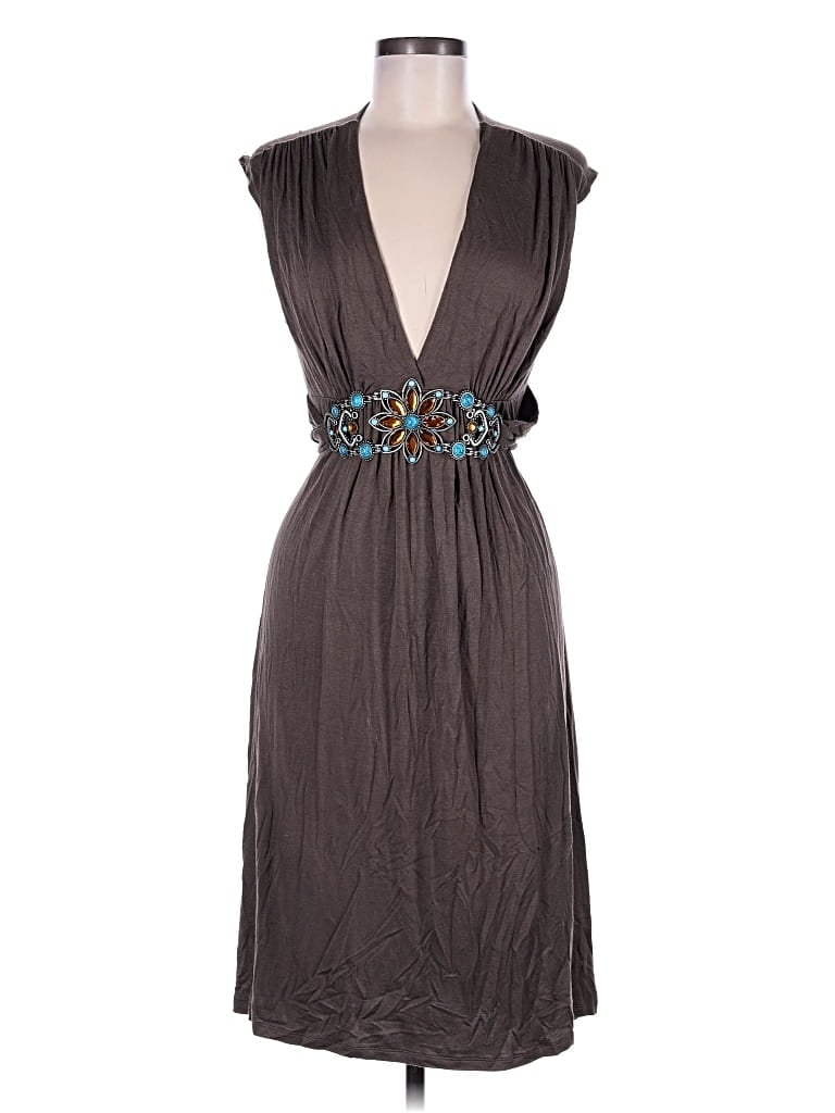Pre-owned Forever Cocktail Dress In Gray
