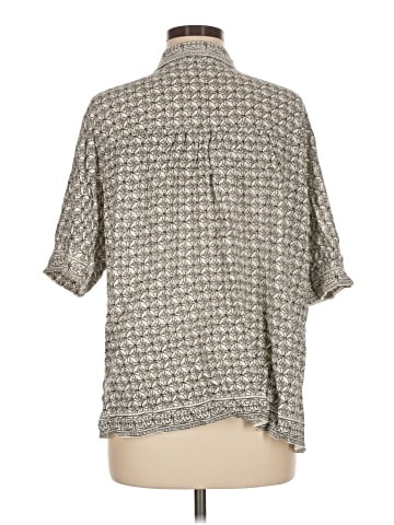 Max Studio 3/4 Sleeve Button-Down Shirt (view 2)