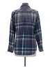 Bella Dahl Plaid Blue Long Sleeve Button-Down Shirt Size M - photo 2
