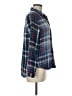 Bella Dahl Plaid Blue Long Sleeve Button-Down Shirt Size M - photo 4