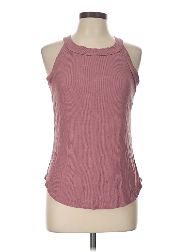 Pre-owned Threads 4 Thought Tank Top Pink Halter Neckline Tops