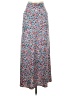 Azules Print Gray Blue Casual Skirt Size M - photo 1