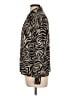 Notations 100% Polyester Animal Print Black Long Sleeve Blouse Size 12 Petite - photo 5