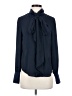 Lands' End Canvas 100% Polyester Blue Long Sleeve Blouse Size 2 - photo 1
