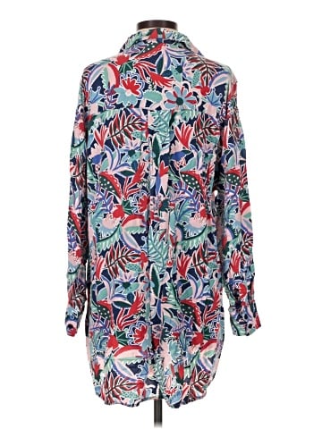 Monki Long Sleeve Button-Down Shirt (view 2)