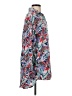 Monki 100% Viscose Paisley Blue Long Sleeve Button-Down Shirt Size XS - photo 4