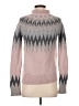Obermeyer 100% Wool Chevron-herringbone Pink Wool Pullover Sweater Size XS - photo 2